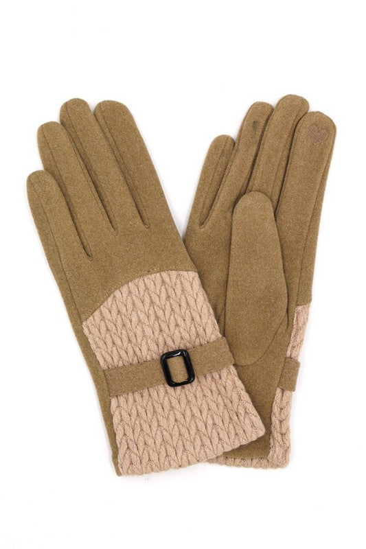 Cable Knit Fashion Winter Gloves -  - The Queens Hanger Boutique -