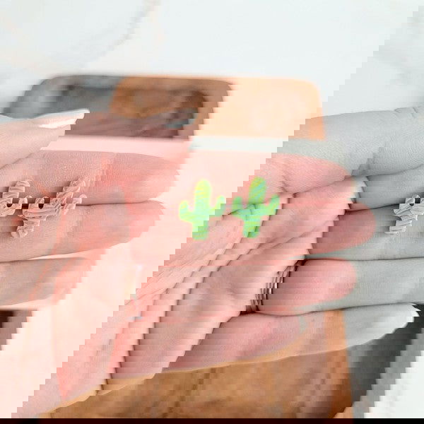 Cactus Studs -  - The Queens Hanger Boutique -