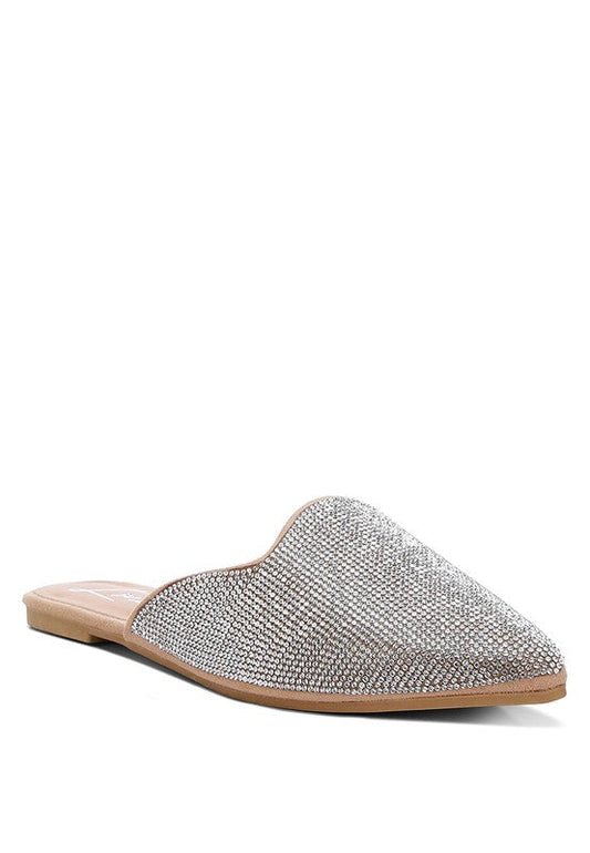 Dazzle Step Suede Mules - The Queens Hanger Boutique