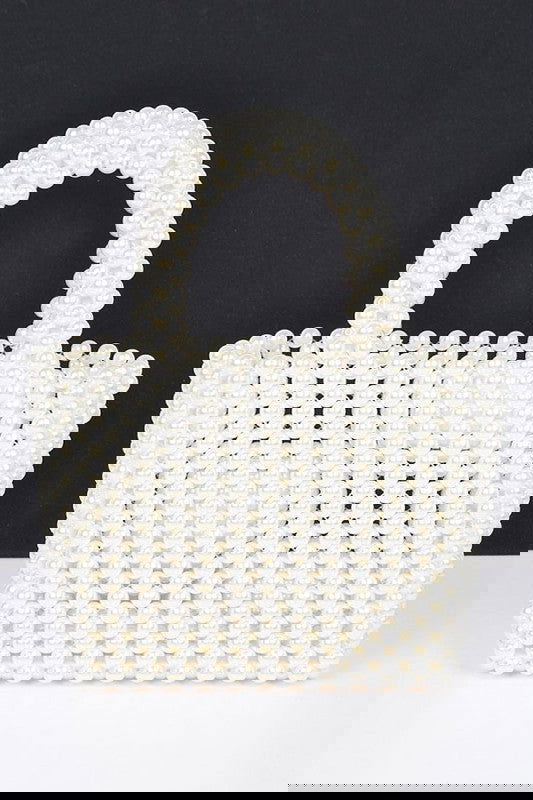 Faux Pearl Braided Iconic Basket Handle Clutch -  - The Queens Hanger Boutique -