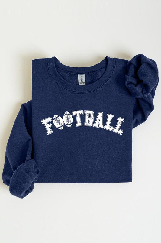 Football Graphic Fleece Sweatshirts -  - The Queens Hanger Boutique -