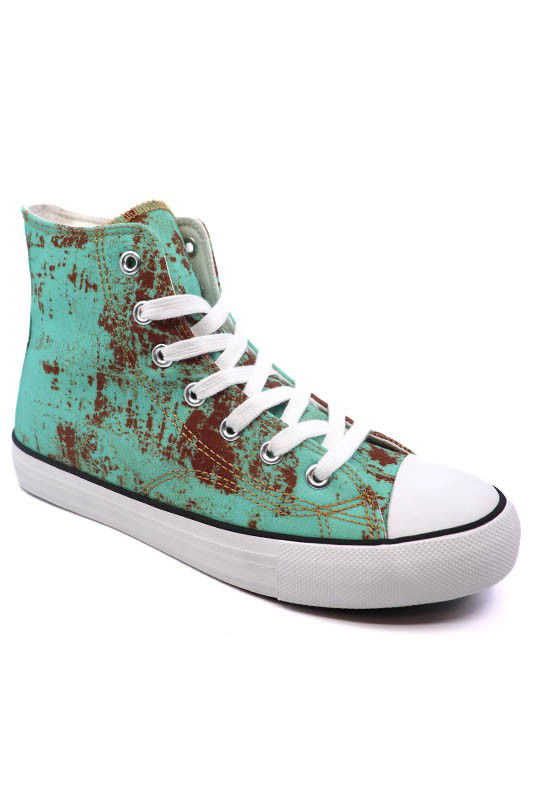 Hightop Canvas Sneaker -  - The Queens Hanger Boutique -