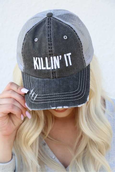Killin' It Trucker Hat -  - The Queens Hanger Boutique -