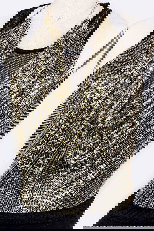 Metallic Chainmail Iconic Halter Top -  - The Queens Hanger Boutique -