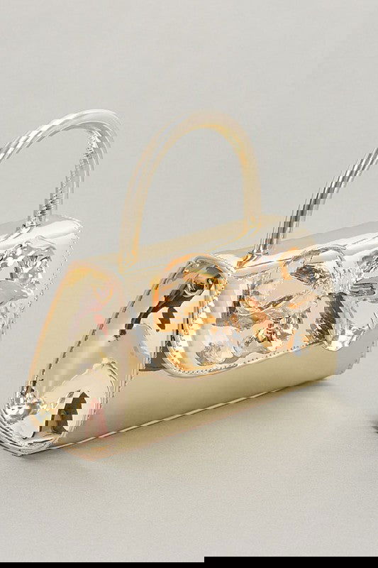 Metallic Mirror Handle Bag -  - The Queens Hanger Boutique -