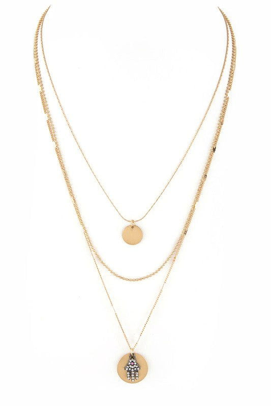 Pendant Layer Necklace - The Queens Hanger Boutique