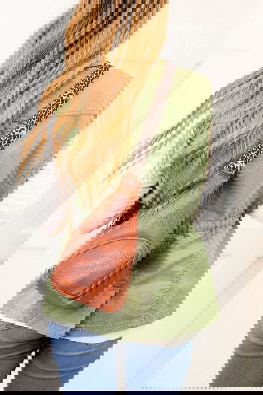 Remy Vegan Leather Sling Handbag Purse Belt Bag -  - The Queens Hanger Boutique -