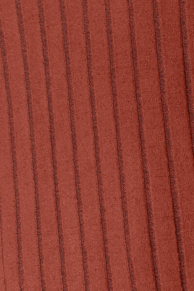 Ribbed Round Neck Slit Knit Top Assorted Colors S-3XL - The Queens Hanger Boutique