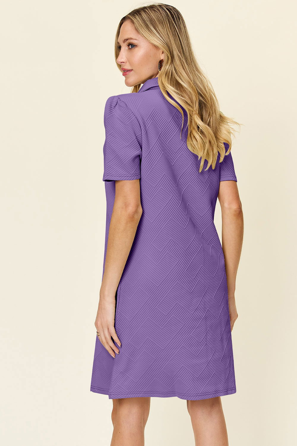 The Chic Textured Charm Dress S-3XL - The Queens Hanger Boutique