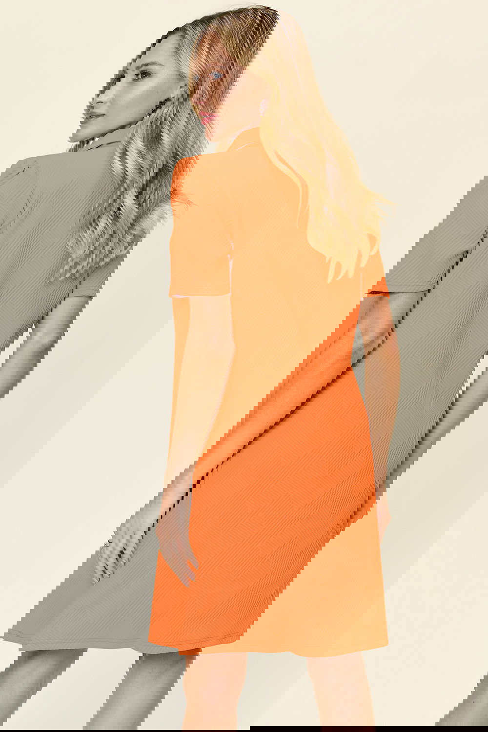 The Chic Textured Charm Dress S-3XL - The Queens Hanger Boutique