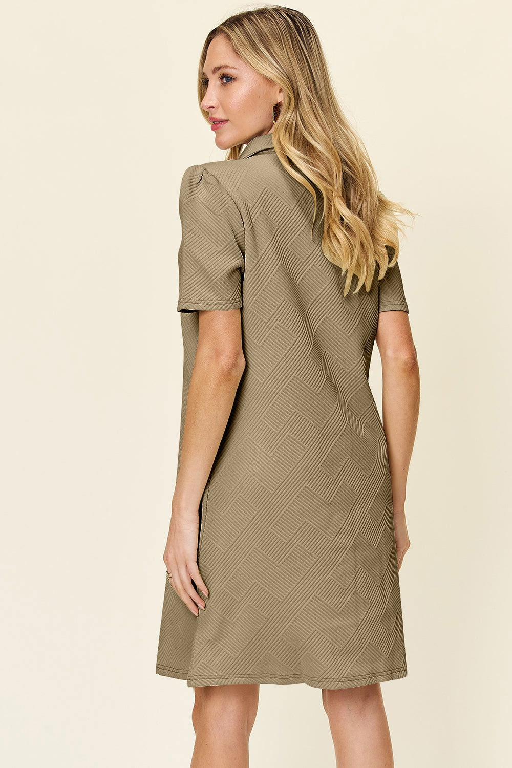 The Chic Textured Charm Dress S-3XL - The Queens Hanger Boutique