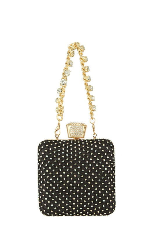 The Luxe Sparkle Rhinestone Crossbody Bag - The Queens Hanger Boutique