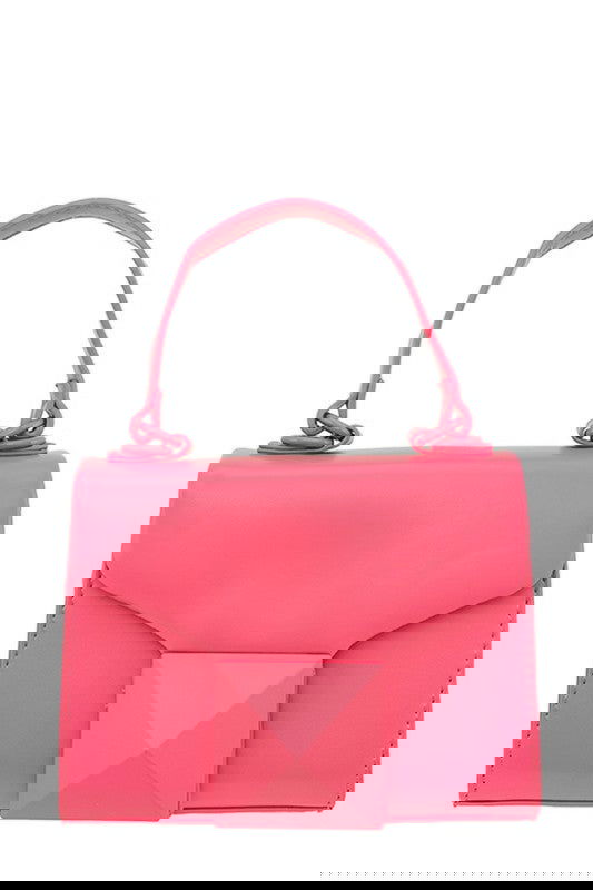 The Pyramid Clasp Handbag - The Queens Hanger Boutique
