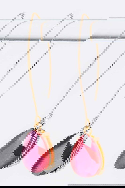 The Teardrop Dangle Earrings Assorted Colors - The Queens Hanger Boutique