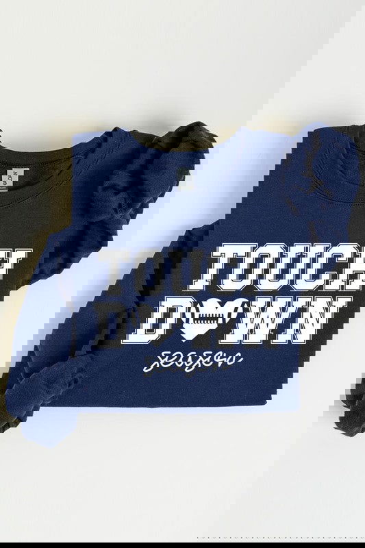 Touchdown Season Graphic Fleece Sweatshirts -  - The Queens Hanger Boutique -