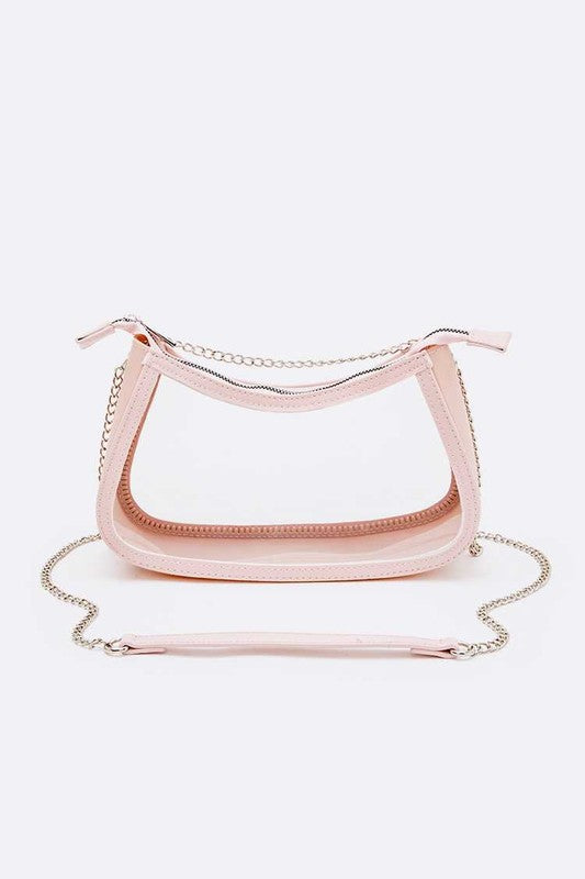 Transparent Stadium Shoulder Bag - The Queens Hanger Boutique