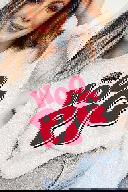 Woo Pig Arkansas Graphic Sweatshirt -  - The Queens Hanger Boutique -