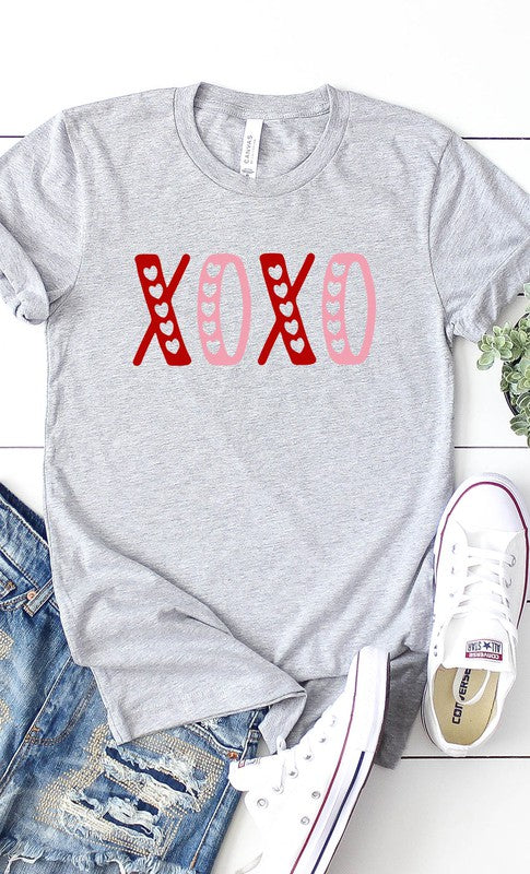 XOXO Hearts Cutout Graphic Tee PLUS