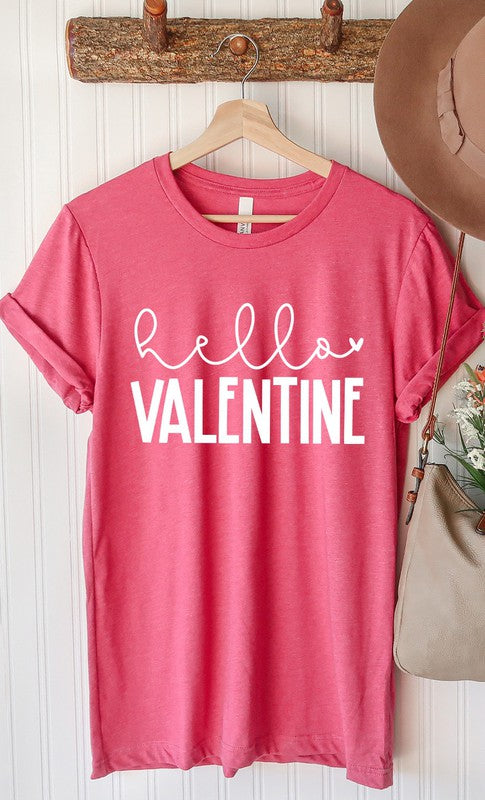 Hello Valentine Graphic Tee