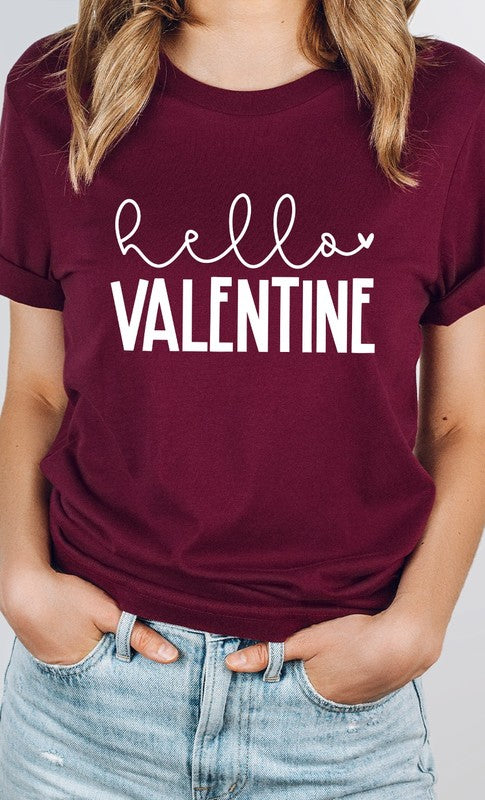 Hello Valentine Graphic Tee